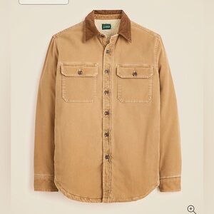 J. Crew Sherpa-lined Duck Canvas Shirt-Jacket